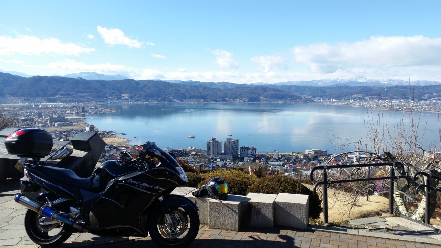 新春諏訪湖パトロ-ル(^_^ゞ