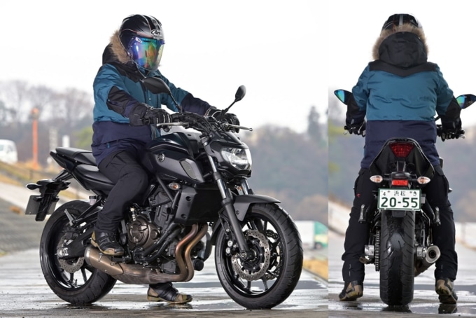 YAMAHA MT-07 ABS 足つき&乗車ポジション