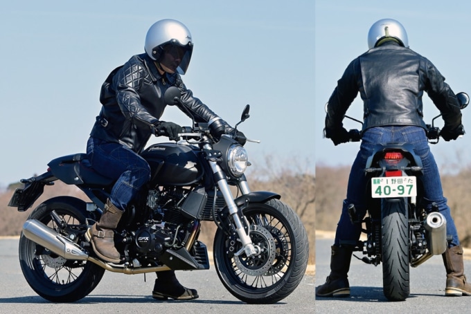 GPX ジェントルマン200 足つき&乗車ポジション