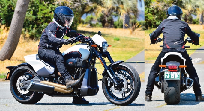 HARLEY-DAVIDSON FXDR114 足つき&乗車ポジション
