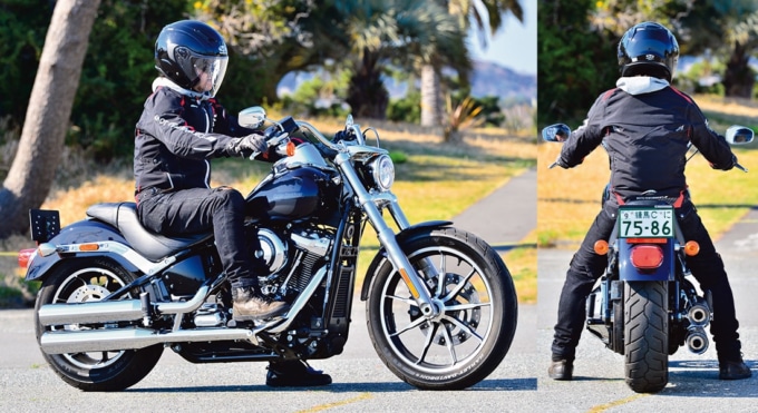 HARLEY-DAVIDSON LOW RIDER 足つき&乗車ポジション