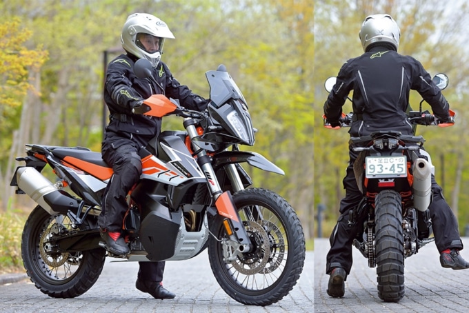 KTM 790ADVETURE R 足つき&乗車ポジション