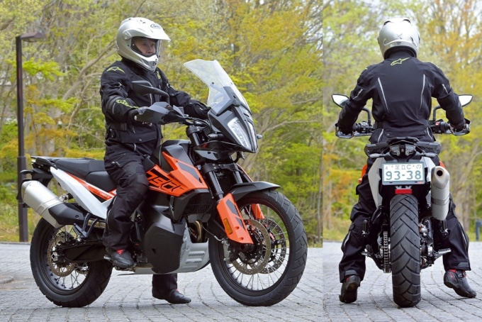 KTM 790ADVETURE 足つき&乗車ポジション
