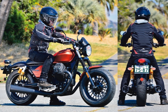 MOTO GUZZI V9 BOBBER SPORT 足つき&乗車ポジション
