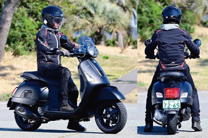 Vespa GTS Super300 Notte 足つき&乗車ポジション