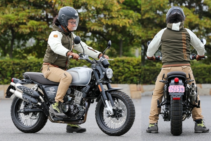 SWM アウトロー125 足つき&乗車ポジション