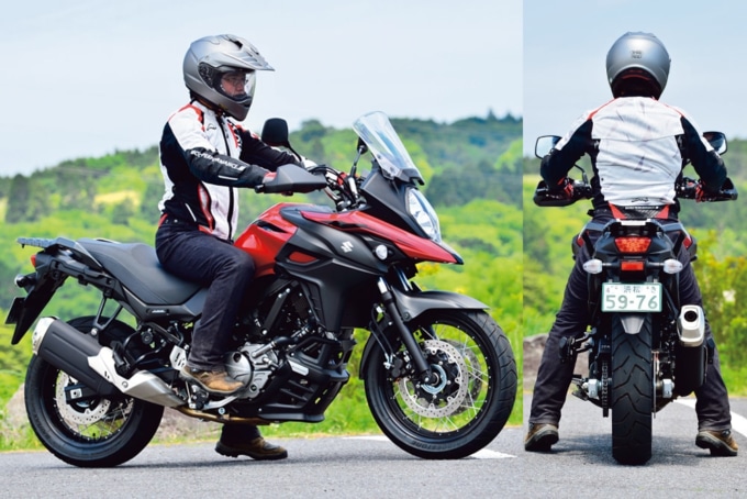 SUZUKI V-STROM650XT (2BL-C733A) 足つき&乗車ポジション