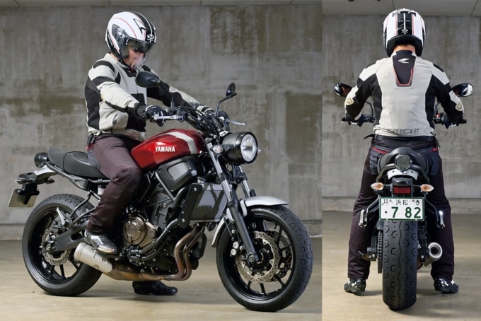 YAMAHA XSR700 (2BL-RM22J) 足つき&乗車ポジション