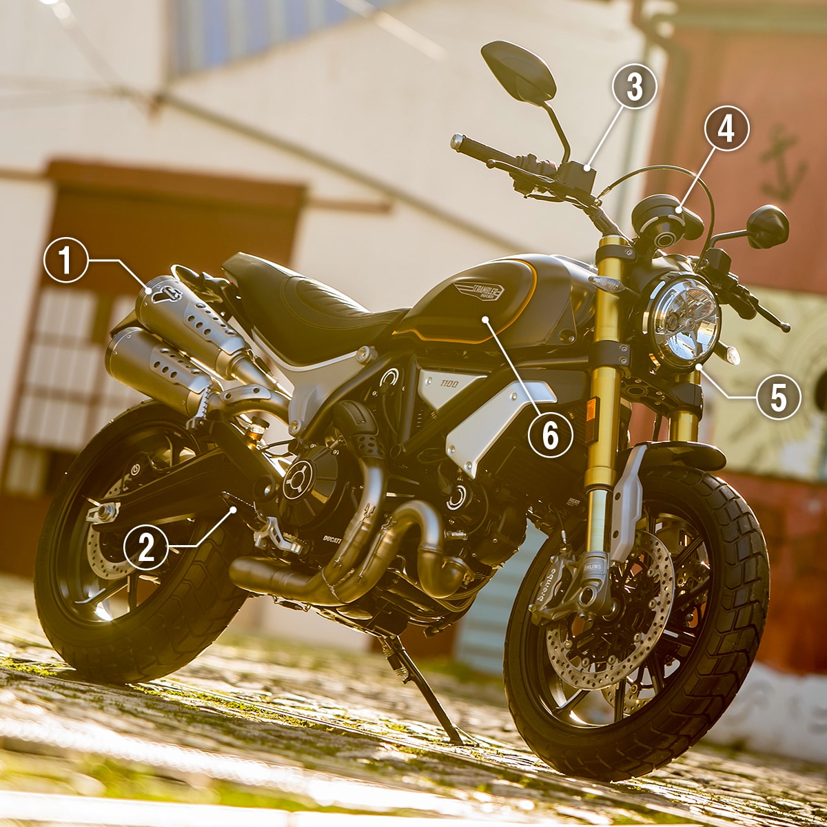 カスタマイズされたドカティ スクランブラー1100 スポーツ