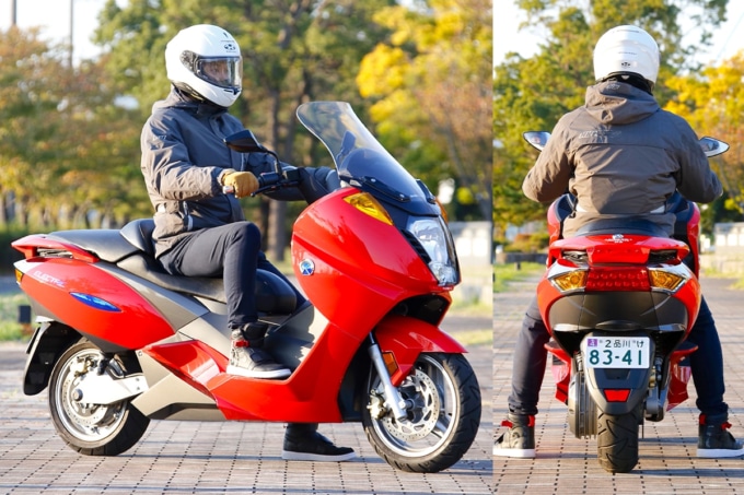 ADIVA VX-1の足つき&乗車ポジション