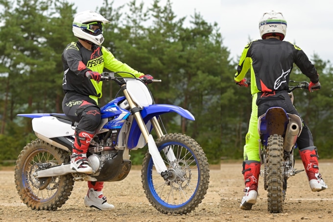 YAMAHA YZ250FXの足つき&乗車ポジション