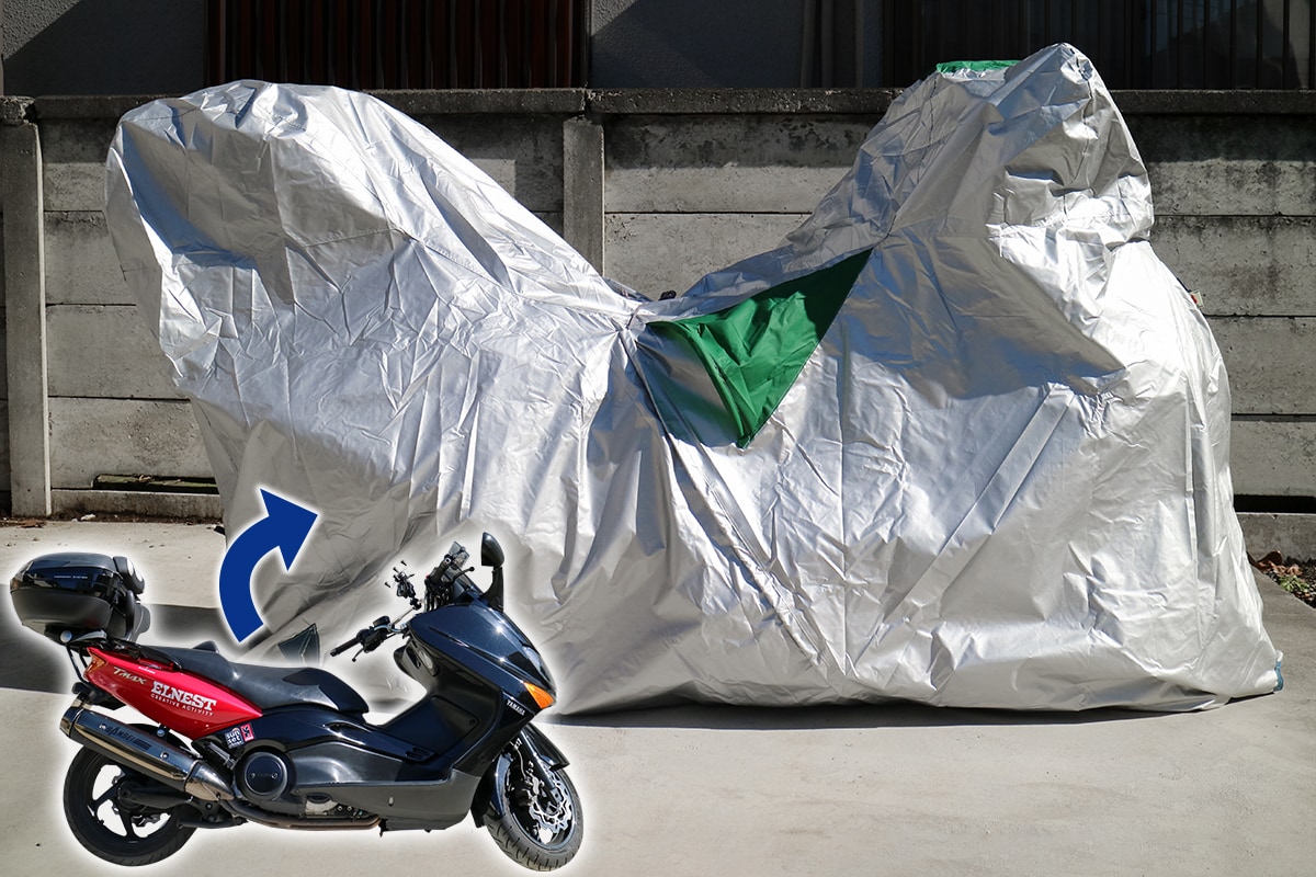 ワイズギア バイクカバーFタイプ使用イメージ