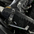 WILDWING RIN-001 フラミンゴ ラバーレインブーツ(長靴)でステップバーにのせたときのポジション
