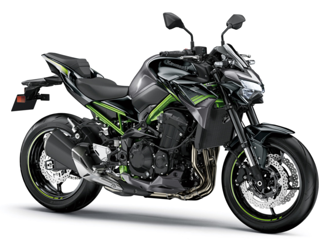 カワサキ Z900(2020年モデル)メタリックグラファイトグレー×メタリックスパークブラック 7:3ビュー