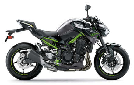 カワサキ Z900(2020年モデル)メタリックグラファイトグレー×メタリックスパークブラック 右サイドビュー
