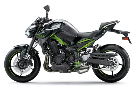 カワサキ Z900(2020年モデル)メタリックグラファイトグレー×メタリックスパークブラック 左サイドビュー
