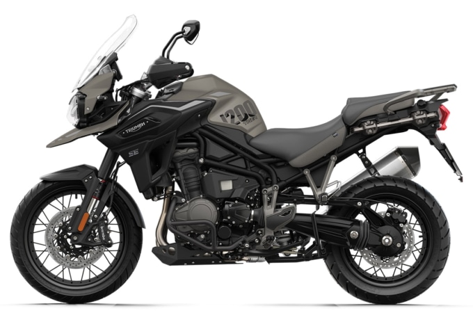 トライアンフ 2020年モデル タイガー1200デザートスペシャルエディション(左サイドビュー)