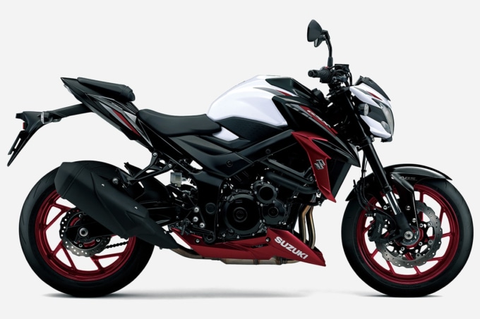 SUZUKI GSX-S750 ABS(2020年モデル)パールグレッシャーホワイト/グラススパークルブラック サイドビュー