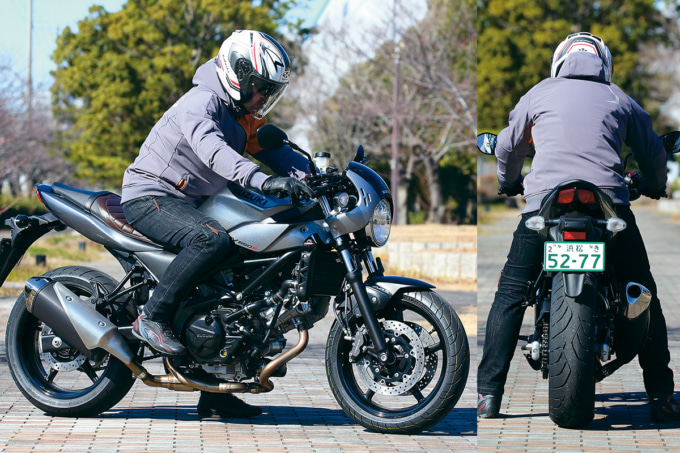 スズキ SV650X ABSの足つき&乗車ポジション