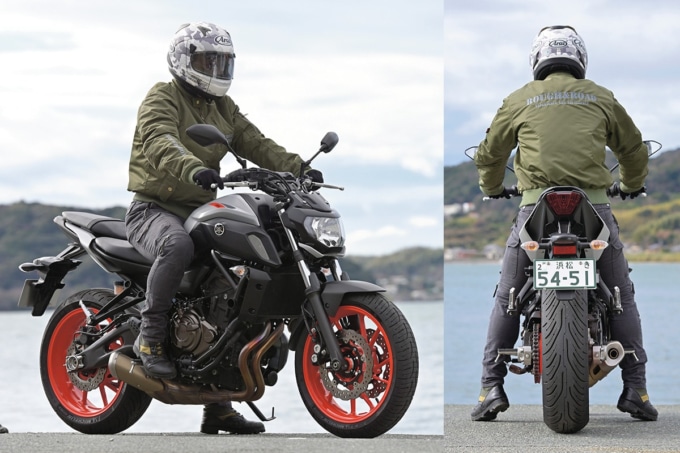 YAMAHA MT-07 ABSの足つき&乗車ポジション