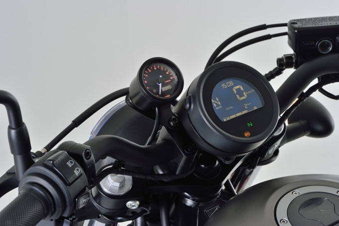 VELONAタコメーターキット φ48を装着したREBEL250(レブル250)