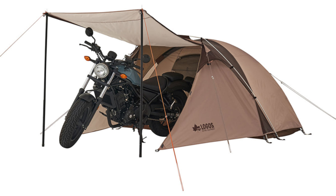LOGOS(ロゴス) neos ツーリングドゥーブル・SOLO-BJ バイクも置ける大型前室