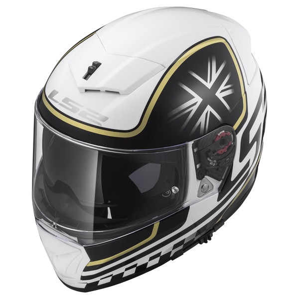 LS2 HELMETS BREAKER ホワイトブラック トップビュー