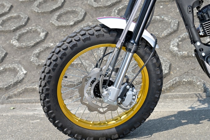 BULLIT HERO125(ブリット ヒーロー125)のフロント足まわり