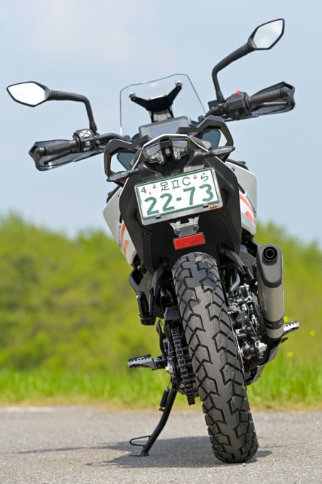KTM 390ADVENTURE(2020年モデル)リヤビュー