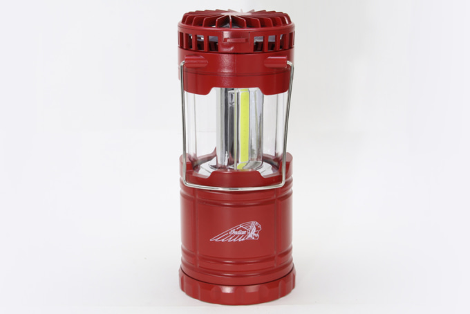 Indian Outdoor ファン付き LEDランタン(クリムゾンレッド)