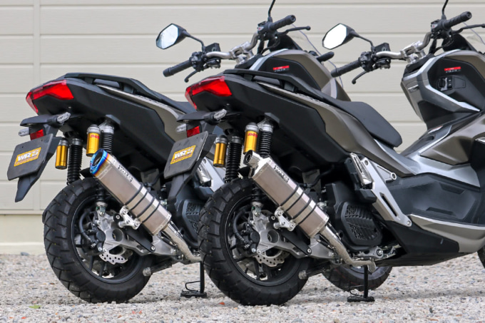 WR'S ADV150 SS-OVAL フルエキゾースト&ST-OVAL フルエキゾースト