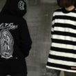 CHIPPS COMPANY チップスカンパニー HOODED SWEATSHIRT ホワイト/BORDER L/S TEE WHT×BLK