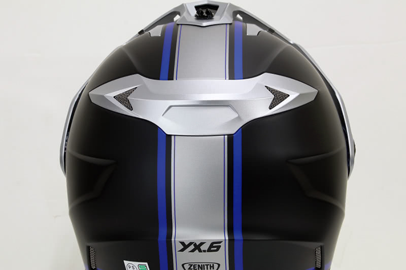 ワイズギア YX-6 ゼニス グラフィック 後頭部のゴーグルバンド用の出っ張り