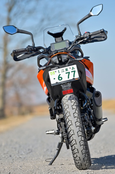 KTM 250ADVENTURE(2021年モデル)リヤビュー