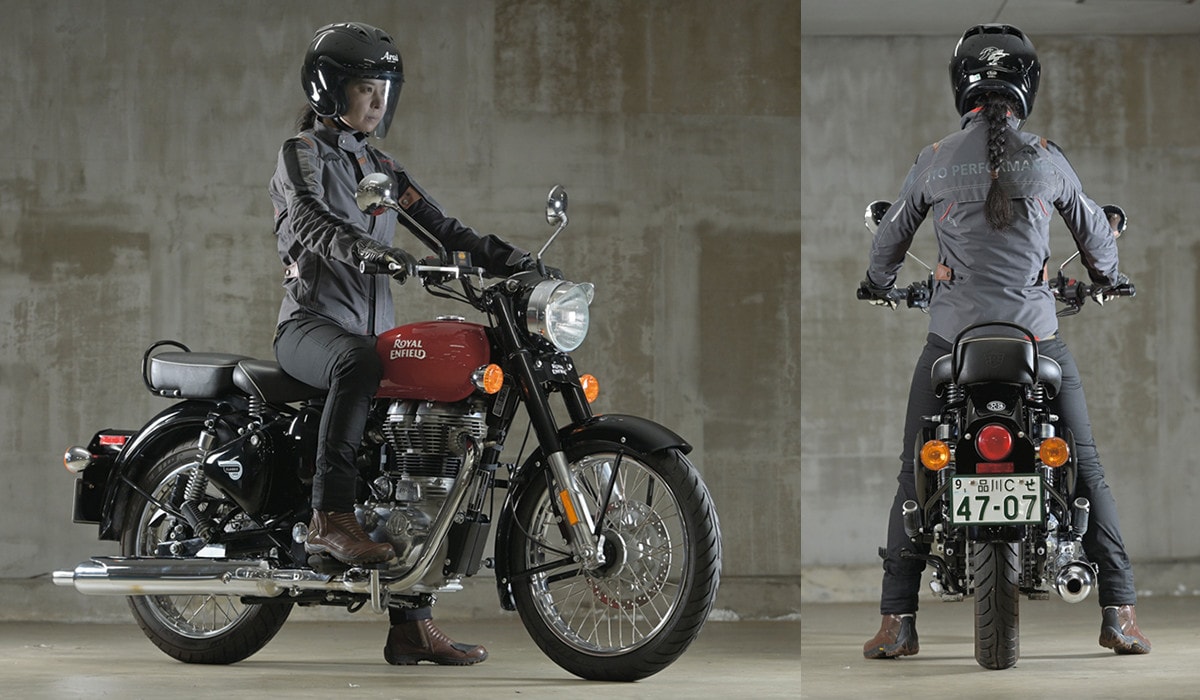 ROYAL ENFIELD CLASSIC500 足つき