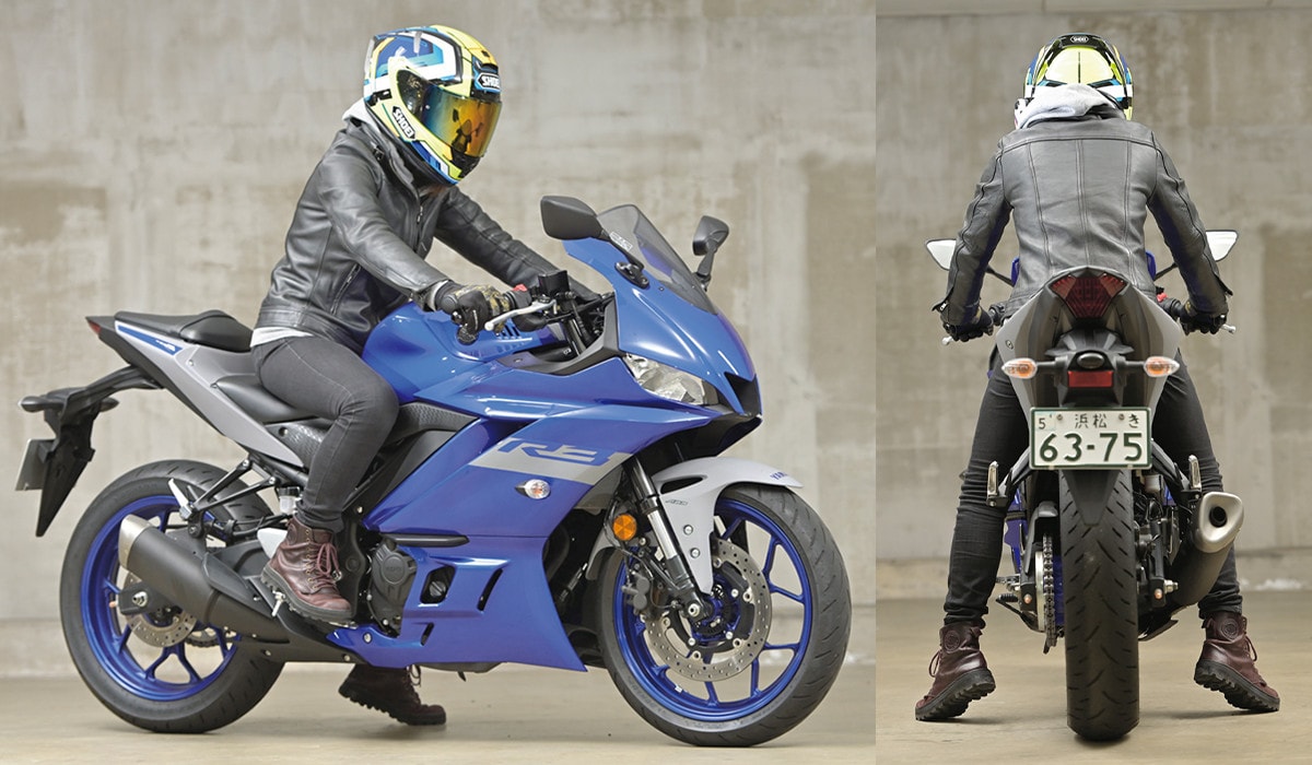 YAMAHA YZF-R3 足つき