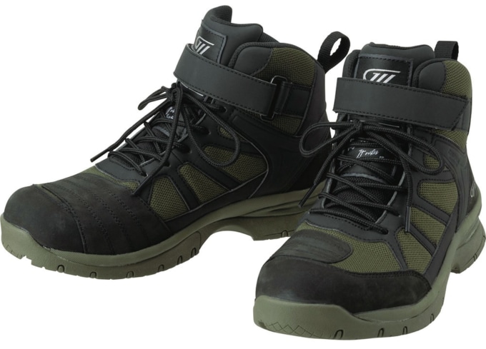 GOLDWIN MOTORCYCLE GSM1057 G VECTOR RIDING SHOES オリーブ×ブラック(VK)
