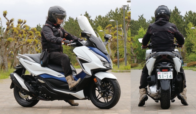 HONDA FORZA 足つき&乗車ポジション