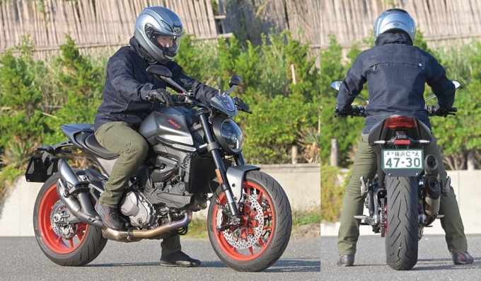 DUCATI MONSTER/+ 足つき&乗車ポジション