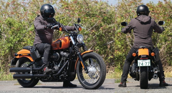 HARLEY-DAVIDSON STREET BOB114 足つき&乗車ポジション