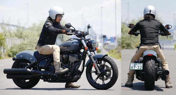 INDIAN MOTORCYCLE CHIEF DARK HORSE 足つき&乗車ポジション