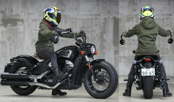 INDIAN MOTORCYCLE SCOUT BOBBER TWENTY 足つき&乗車ポジション