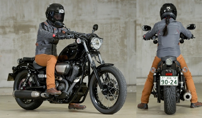 YAMAHA BOLT ABS 足つき&乗車ポジション