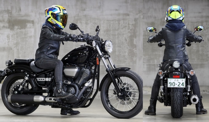 YAMAHA BOLT ABS 足つき&乗車ポジション