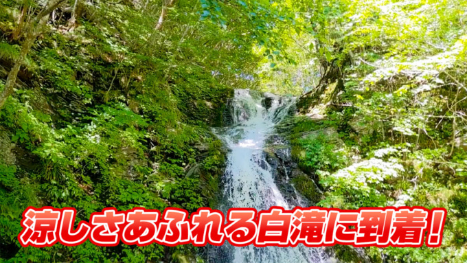 絶景ハンターに挑戦! 涼しさあふれる白滝に到着!