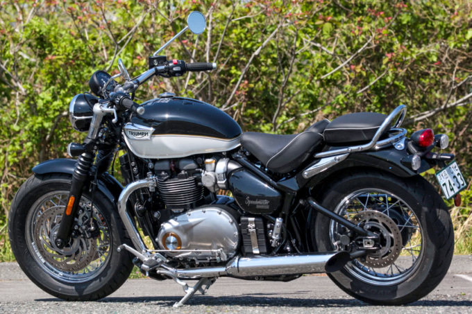 TRIUMPH BONNEVILLE SPEEDMASTER(2021年モデル)左サイドビュー