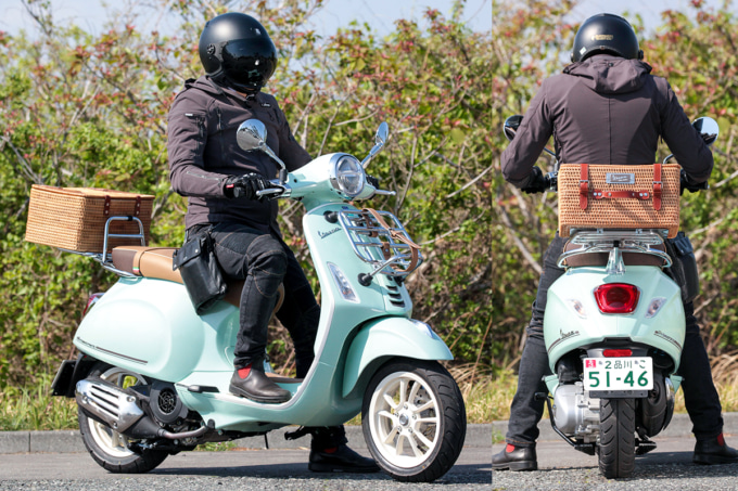VESPA PRIMAVERA150 PICNICの足つき&乗車ポジション
