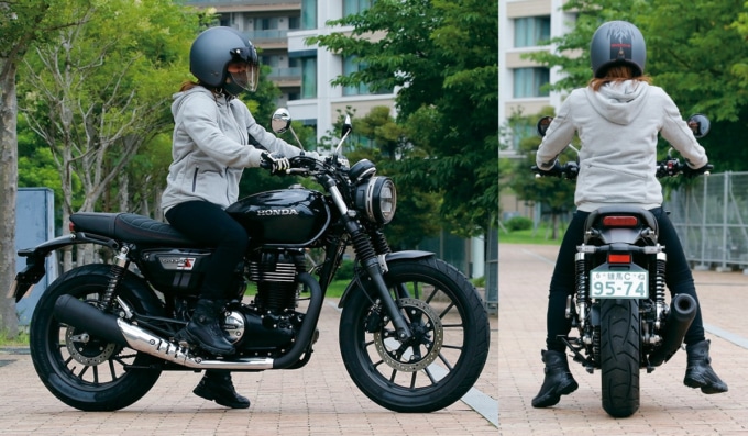 HONDA GB350S 足つき&乗車ポジション