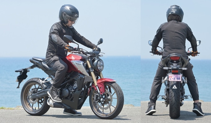 HONDA CB125R 足つき&乗車ポジション