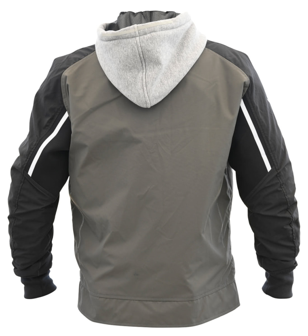 モーターヘッドライダース M-5 HYPER JADE 5WAY JACKET グレー(A面の背面)